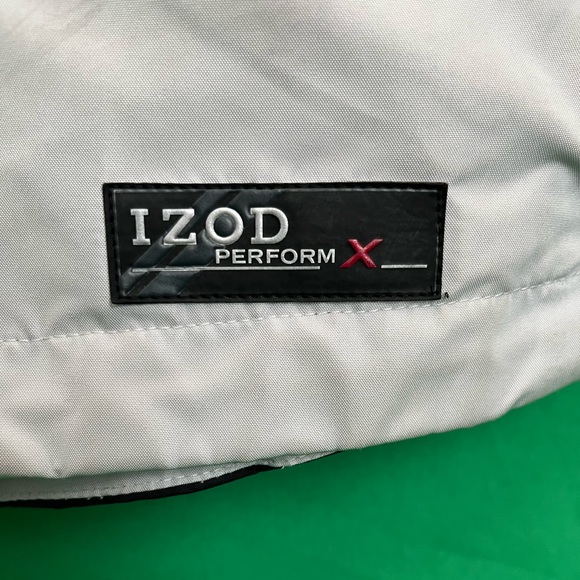 IZOD jacket, men’s medium, gray and cream color, good condition - Picture 2 of 9